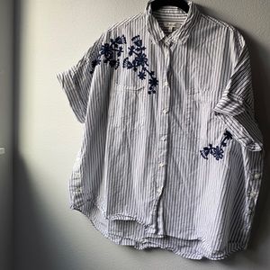 Madewell Pin Striped Courier Shirt